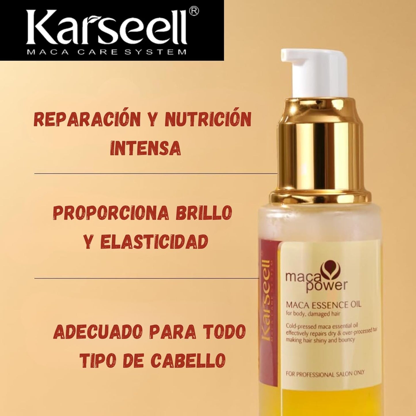 Karseell Moroccan Argan Oil for Hair Healing Cold Pressed Weightless Argan Oil Hair Serum for Dry Damaged Hair 50ml
