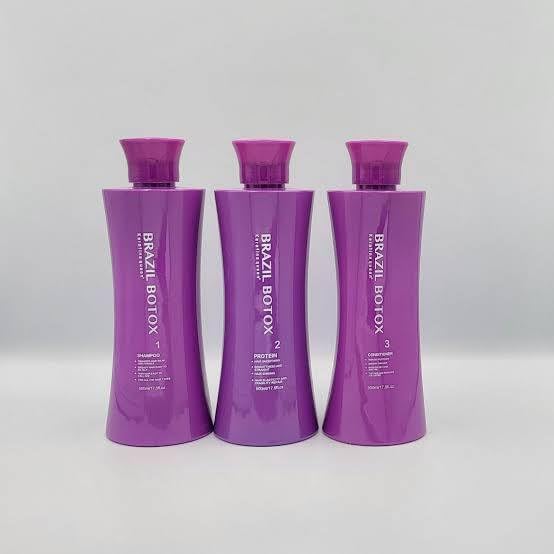 Keratin Queen Brazilian Botox Hair Treatment, 500ml, Set of 3, Deep Cleansing and Frizz Control