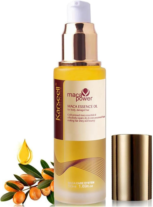 Karseell Moroccan Argan Oil for Hair Healing Cold Pressed Weightless Argan Oil Hair Serum for Dry Damaged Hair 50ml